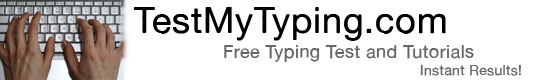 Taking a typing test